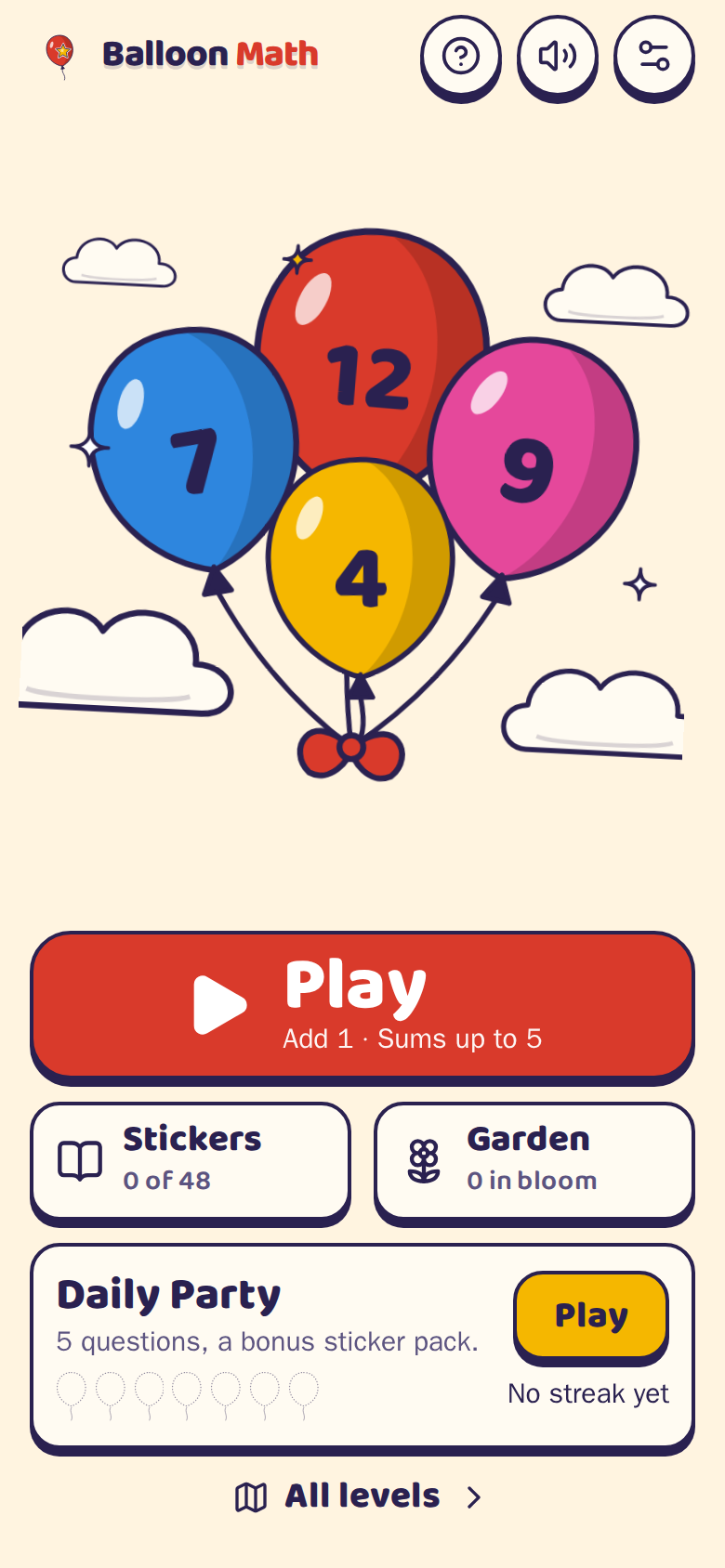 Balloon Math on a phone