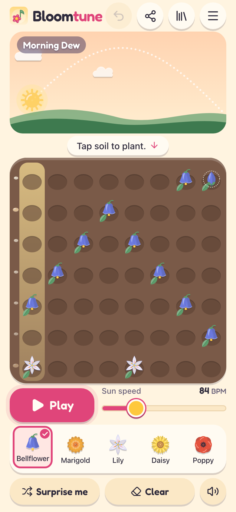 Bloomtune على هاتف