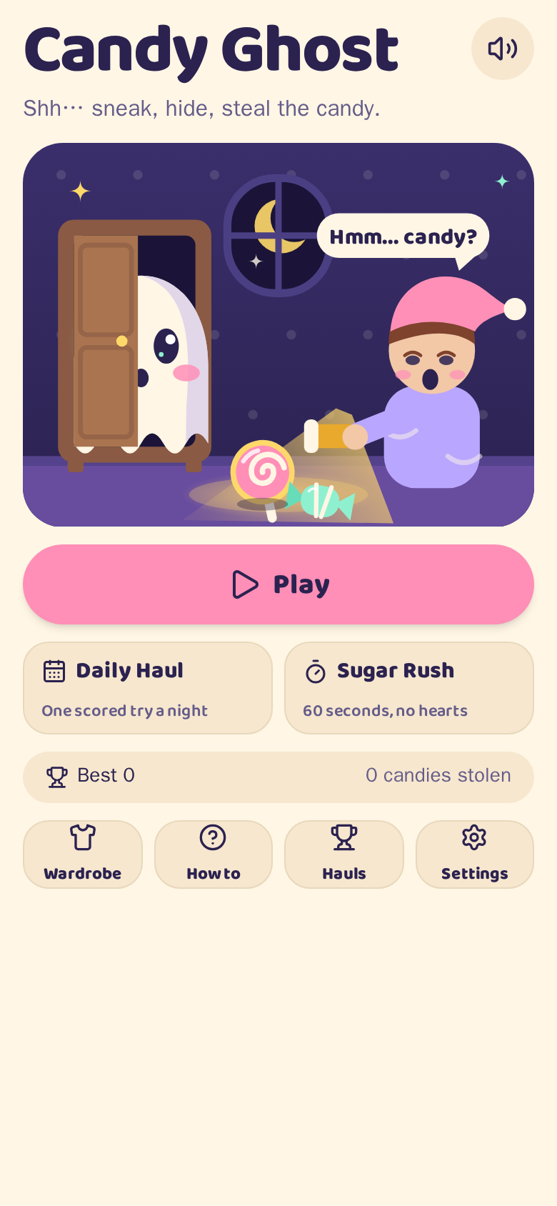 Candy Ghost on a phone