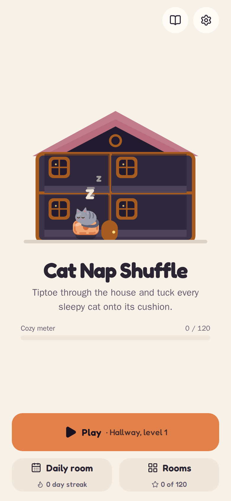 Cat Nap Shuffle on a phone