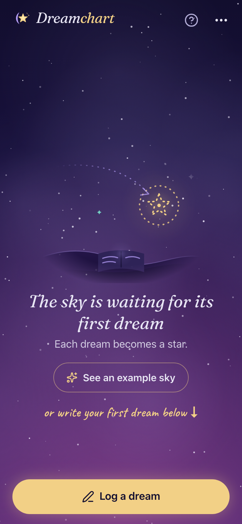 Dreamchart sur un téléphone