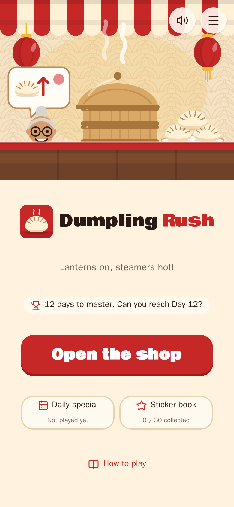 Dumpling Rush on a phone