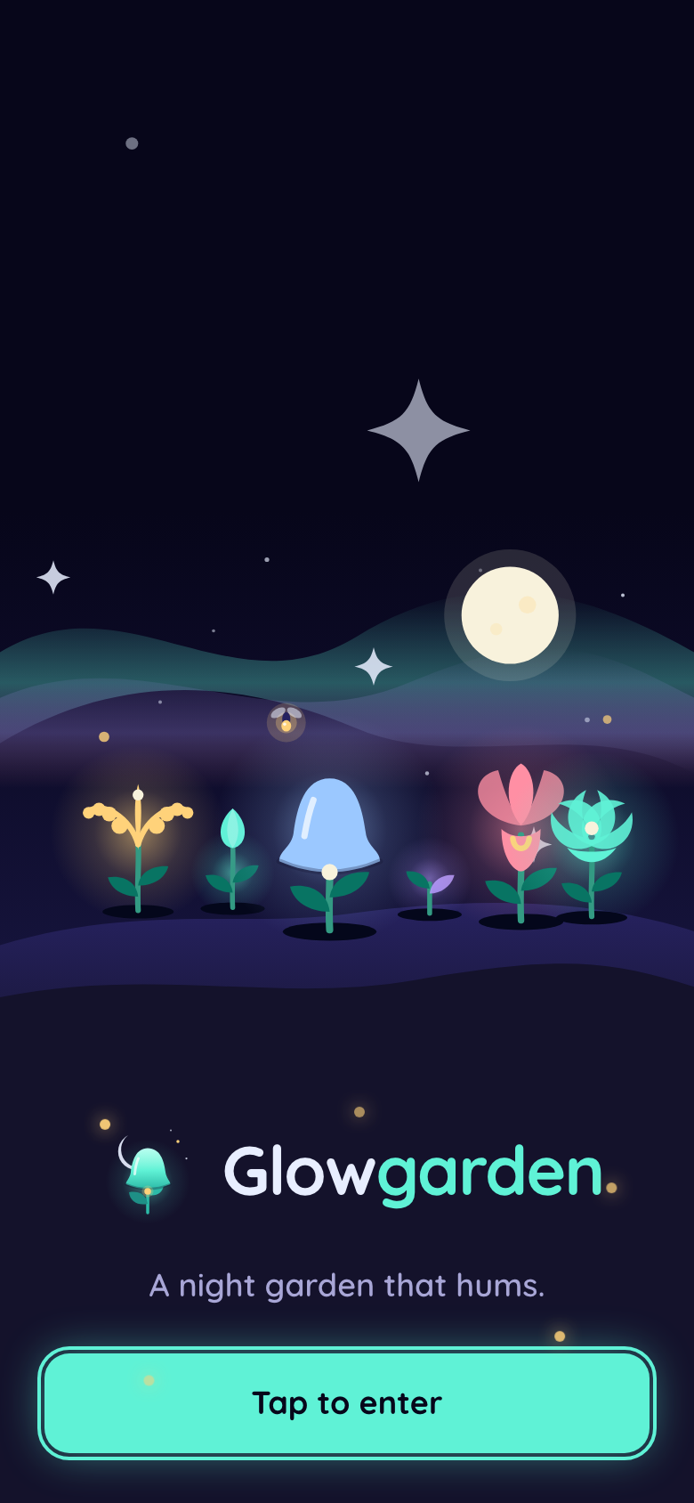 Glowgarden sur un téléphone