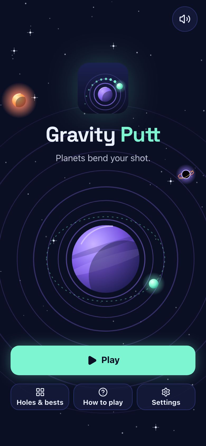 Gravity Putt sur un téléphone