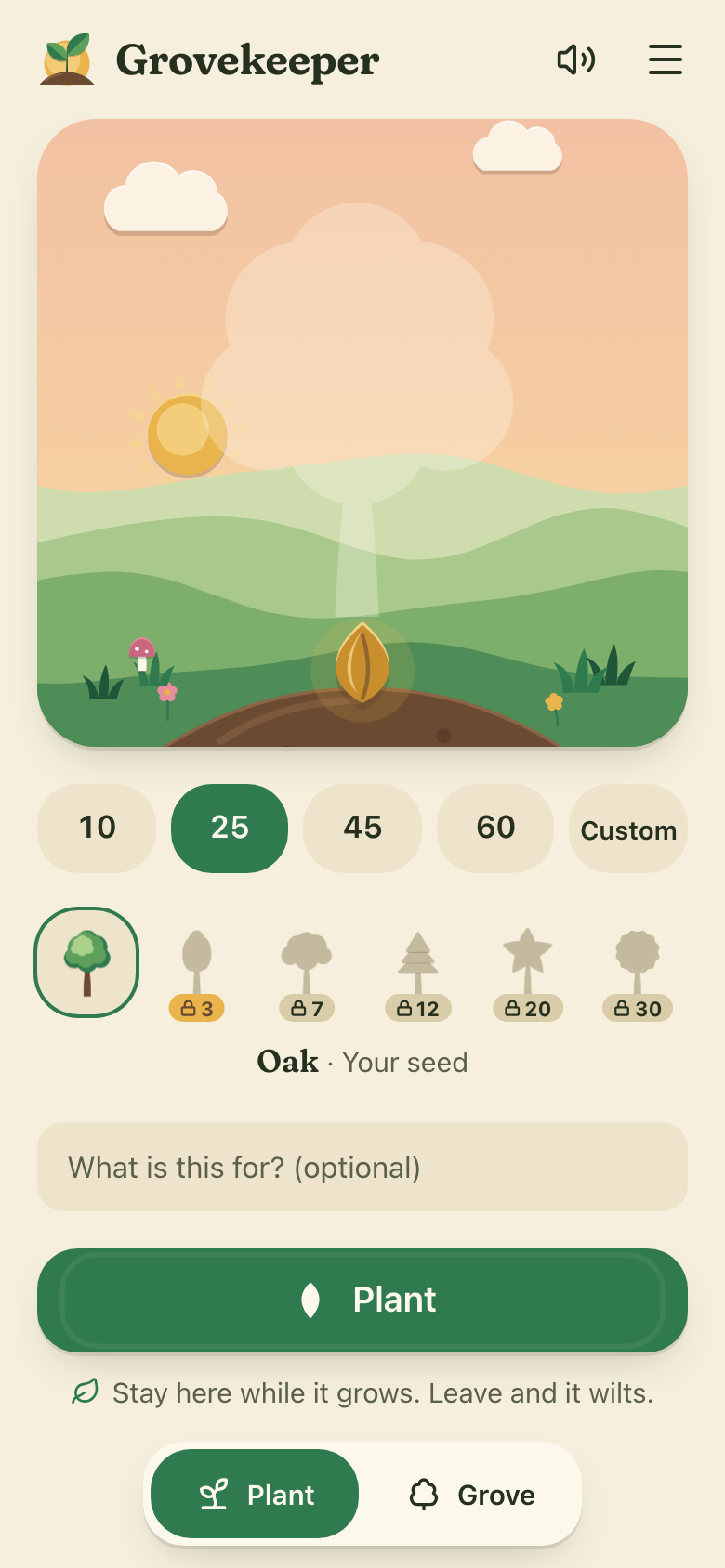 Grovekeeper على هاتف