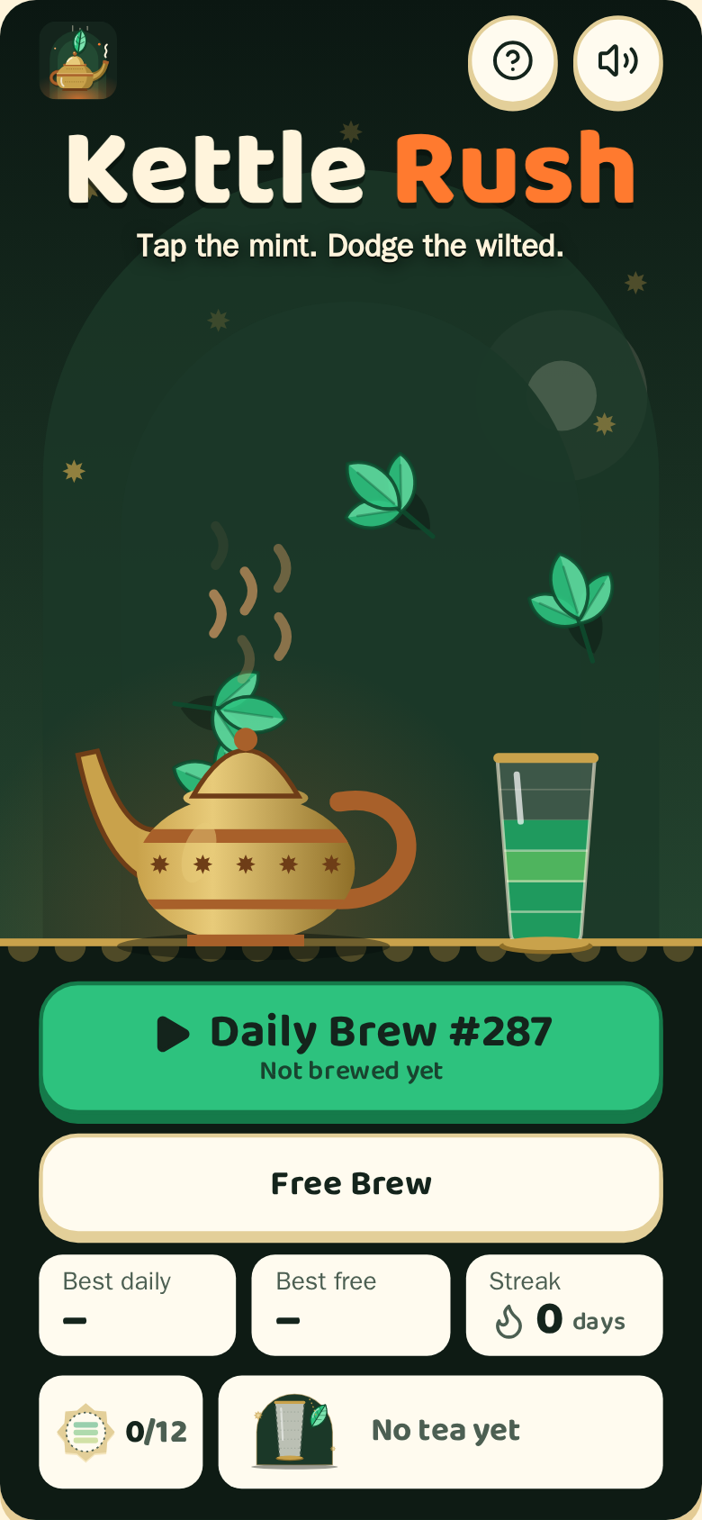 Kettle Rush on a phone