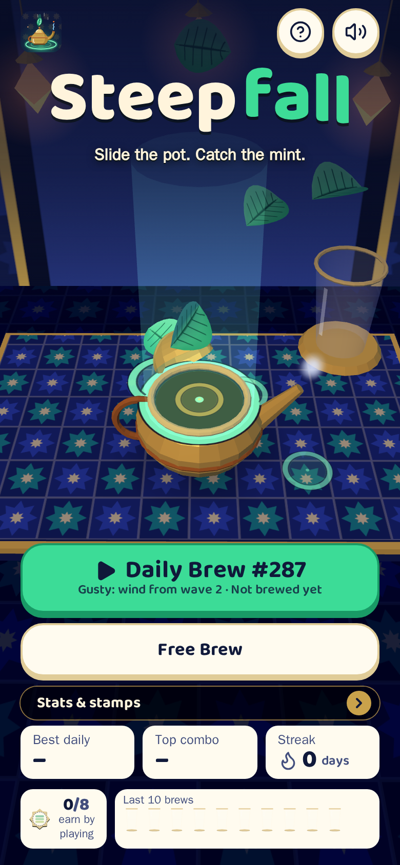 Steepfall on a phone