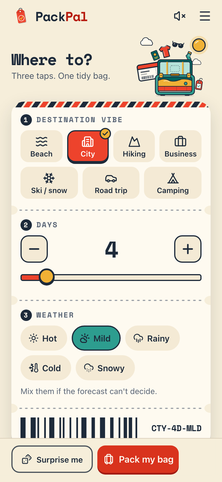 PackPal sur un téléphone