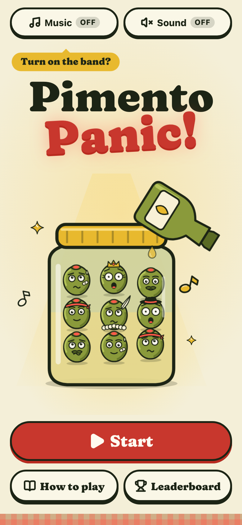 Pimento Panic sur un téléphone