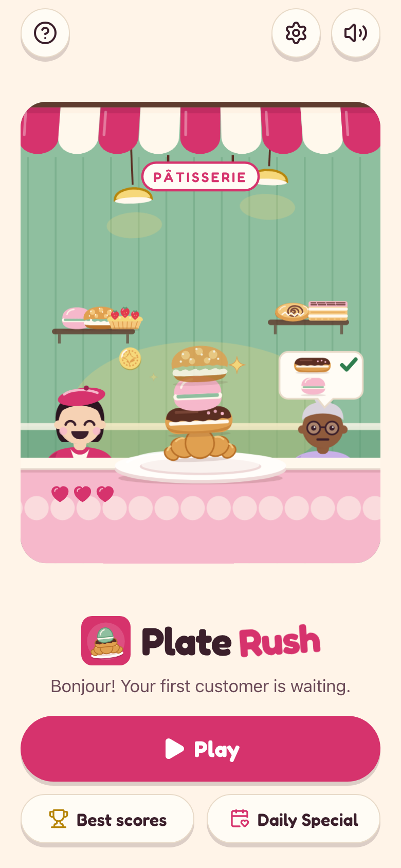 Plate Rush على هاتف
