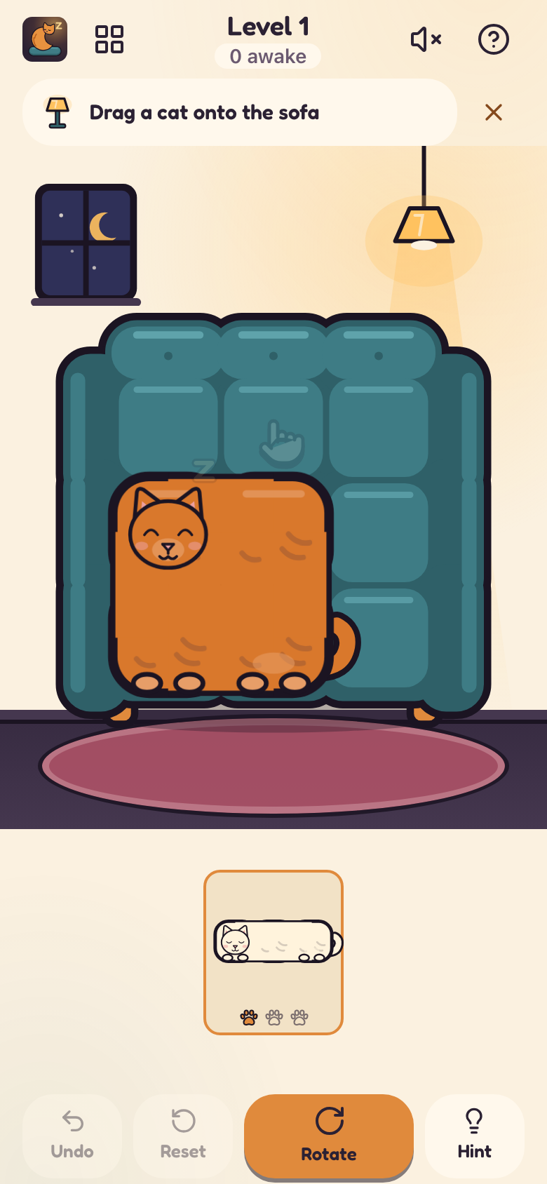 Sofa Snooze sur un téléphone