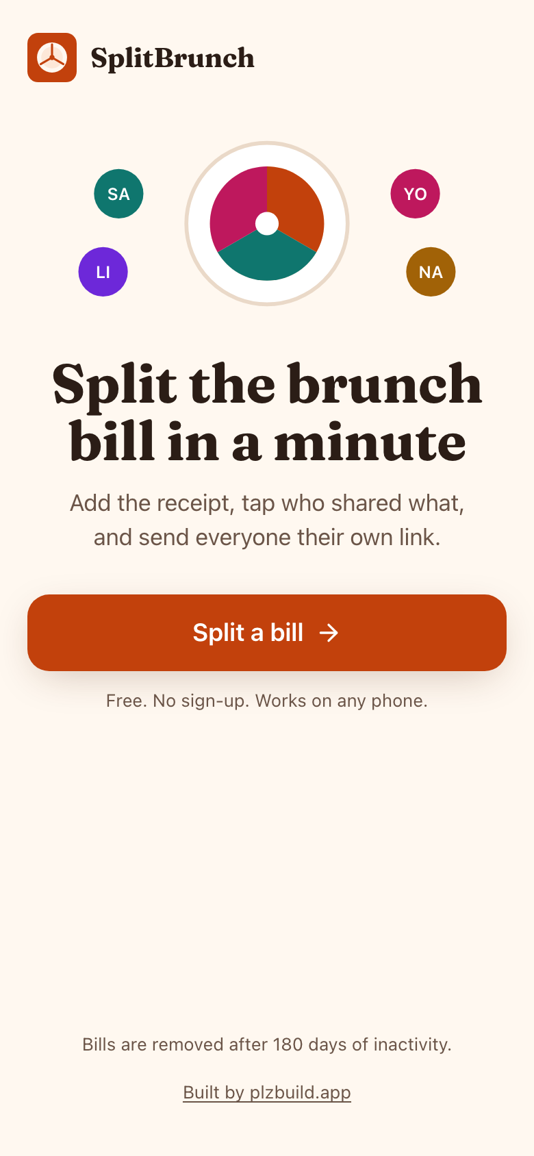 SplitBrunch على هاتف