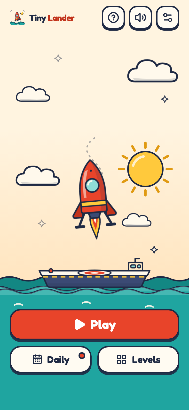 Tiny Lander على هاتف