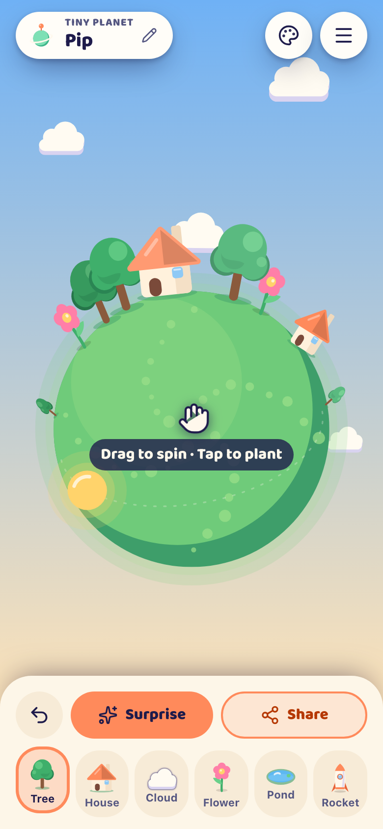 Tiny Planet على هاتف